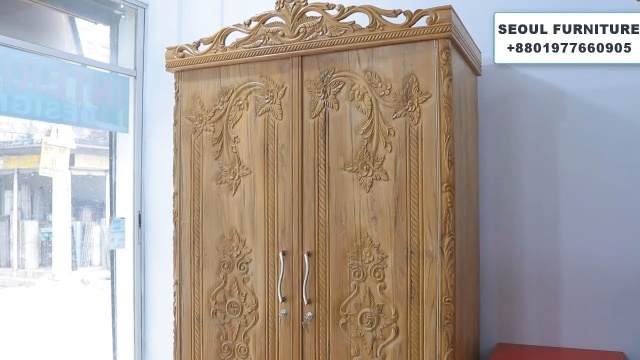 Elegant Wood Almari Design Photo