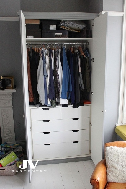 Fascinating Built In Wardrobe Drawers Picture