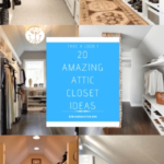 Fascinating Closet Organization Ideas For Slanted Roof Attic Space Photos