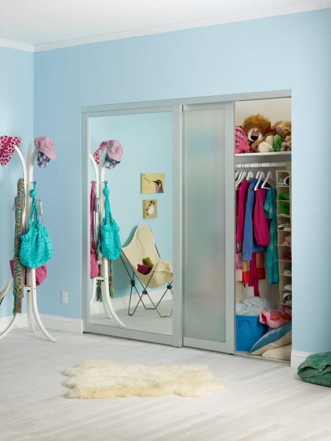 Fascinating Sliding Mirror Closet Doors For Bedrooms Pics