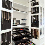 Fascinating Walk In Closet With Vanity Image