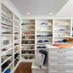 Fascinating White Walk In Closet Image