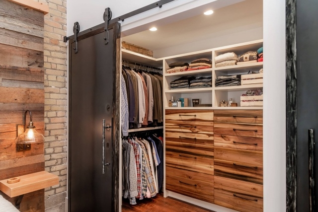 Good Industrial Walk In Closet Pics