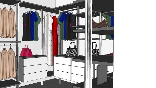Good Walk In Closet U Shape Pics