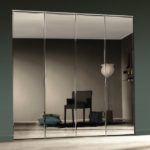Gorgeous Frameless Mirror Bifold Closet Doors Images