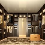 Great Dark Walk In Closet Pic