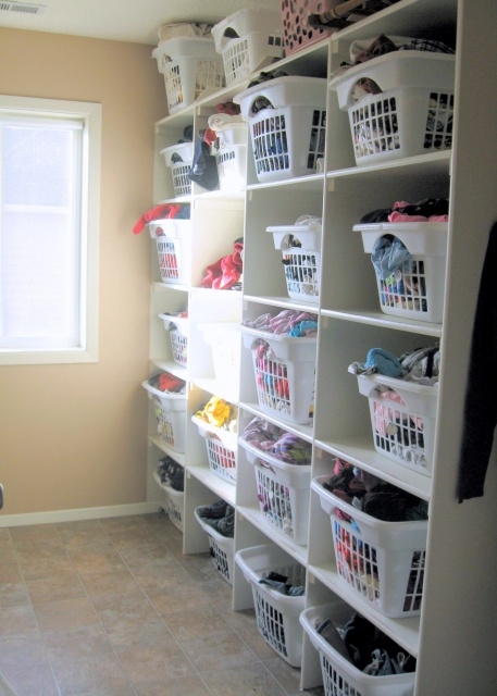 Incredible Folded Clothes Storage Photo