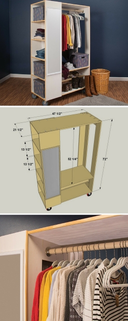 Incredible How To Build A Freestanding Wardrobe Closet Photos