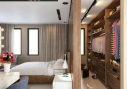 Incredible Walk In Closet Behind Bed Photos
