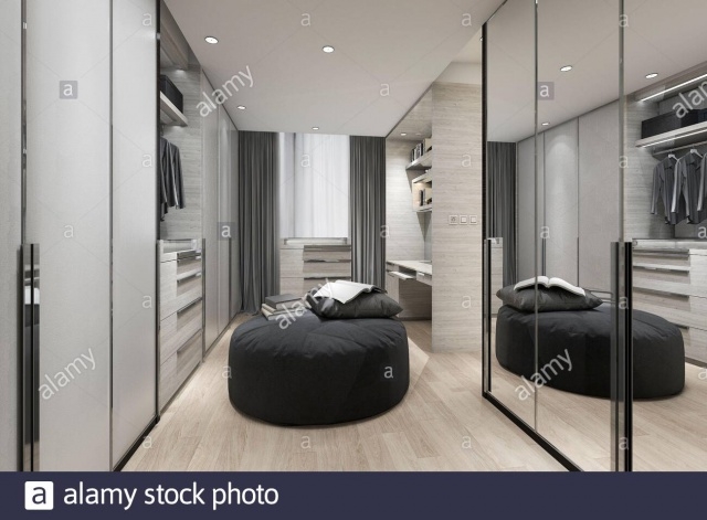 Incredible Walk In Wardrobe With Mirror Picture