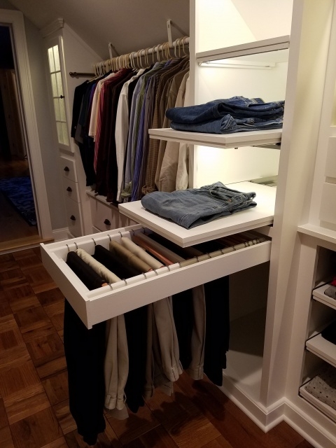 Inspiring Closet Organization Ideas For Slanted Roof Attic Space Picture