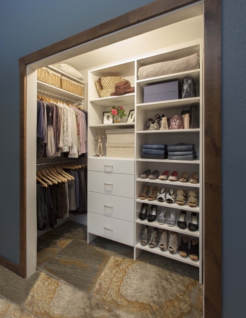 Inspiring Deep Corner Reach In Closet Photo