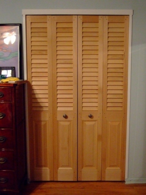 Inspiring Louvered Closet Doors Photo