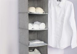 Interesting 4 Shelf Hanging Closet Organizer Picture