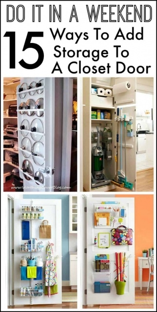 Interesting Closet Door Storage Picture