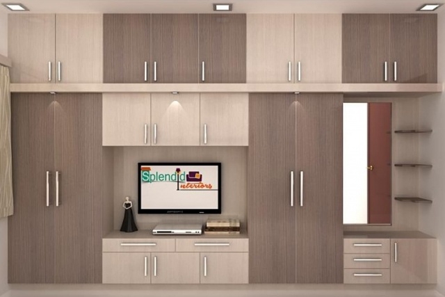 Interesting Living Room Closet Design Photo