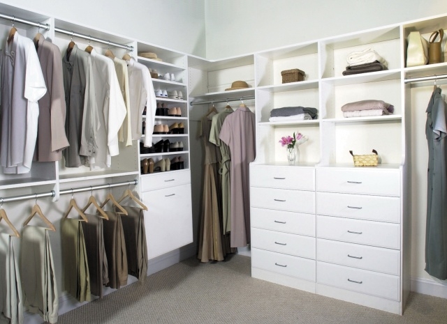 Luxurious Closet Organizer Systems With Drawers Picture