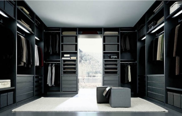 Luxurious Walk In Closet Black Pics