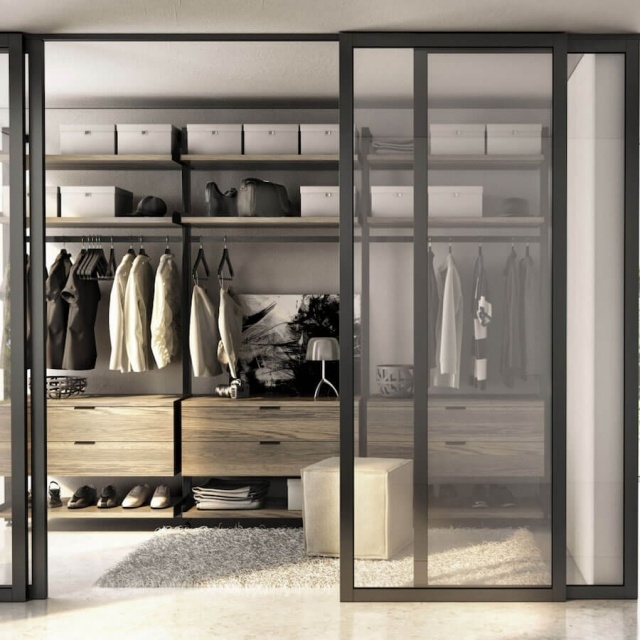 Luxurious Walk In Closet Industrial Image