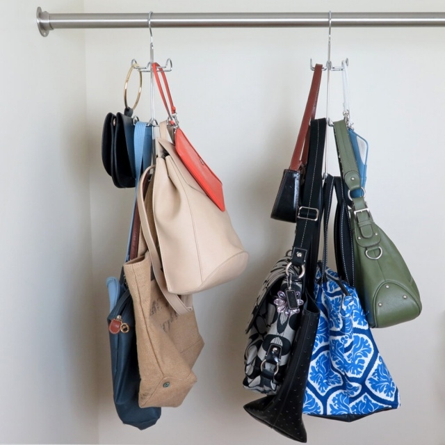 Luxury Handbag Closet Organizer Pics