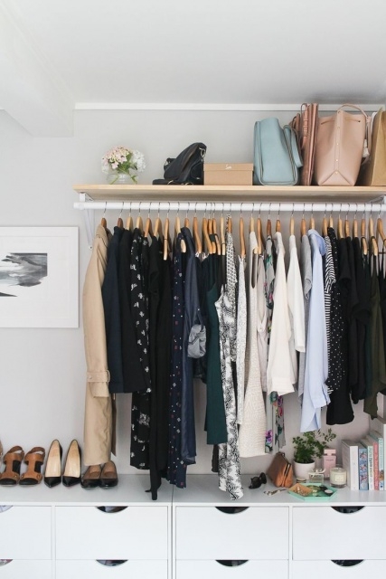 Luxury Hanging Cabinet For Clothes Photo