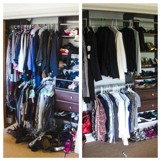 Luxury Konmari Closet Organization Photo
