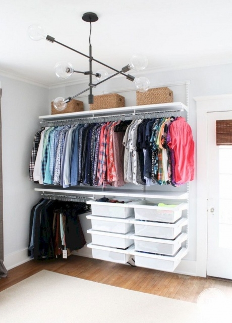 Luxury Open Clothes Storage Ideas Photo