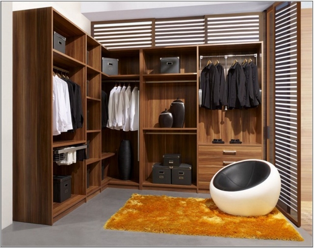Luxury Simple Walk In Closet Design Pic