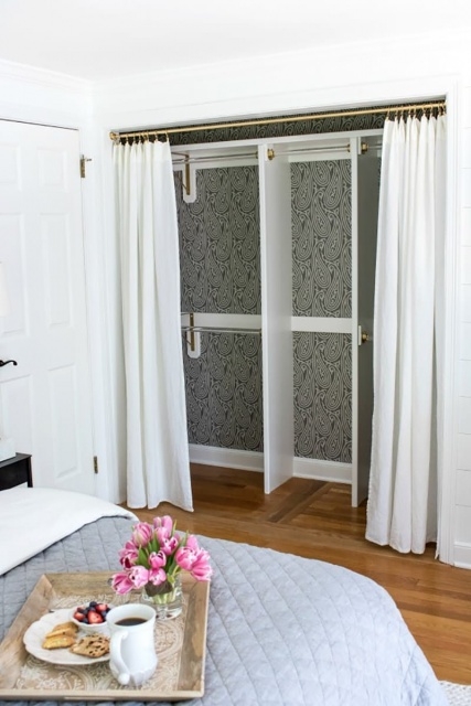 Mesmerizing Curtains For Closet Doors Image