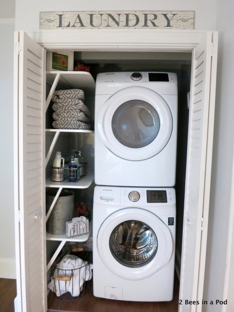 Mesmerizing Laundry Closet Ideas Stackable Pics