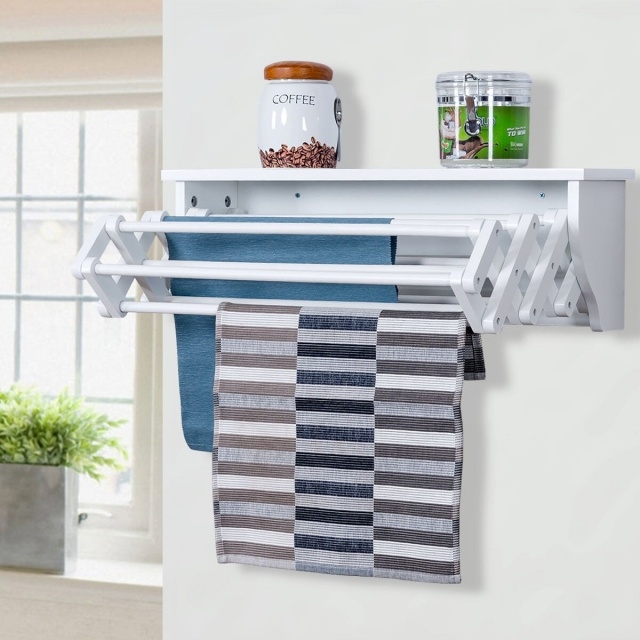 Mesmerizing Wall Mounted Clothes Storage Photo