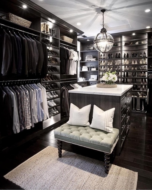 Most Creative Black Walk In Closet Images