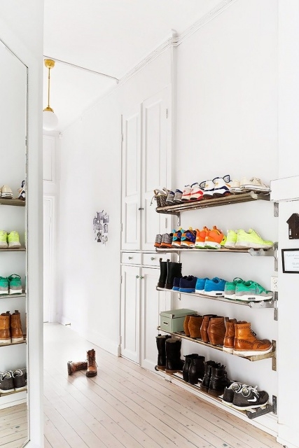 Most Creative Wall Shoe Storage Image
