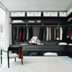 Outstanding Black And White Closet Image