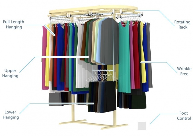 Outstanding Hanging Clothes Storage Photos