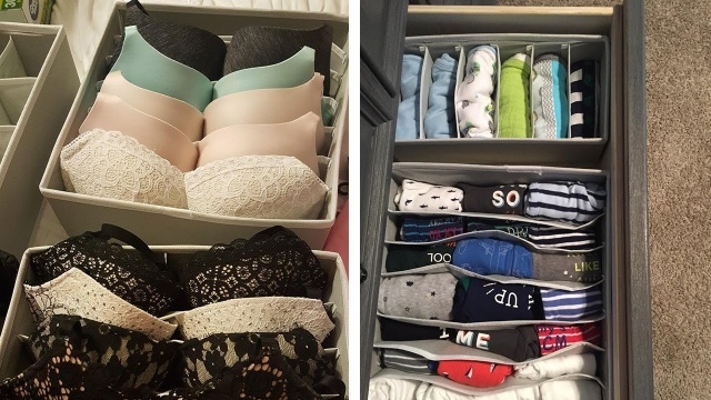 Outstanding Organizing Folded Clothes In Closet Photo