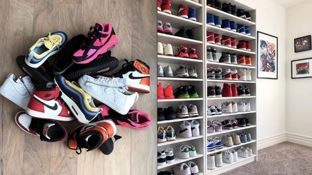 Outstanding Walk In Closet Sneakers Image