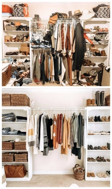Simple Marie Kondo Organize Closet Photo