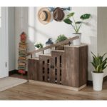 Simple Rustic Shoe Storage Cabinet Photo