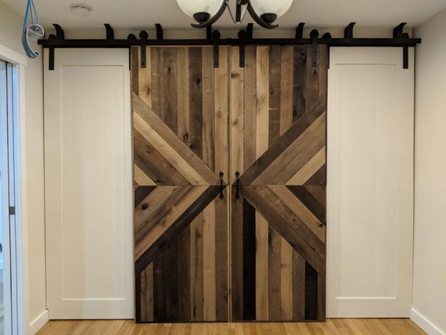 Simple Sliding Barn Door Closet Picture