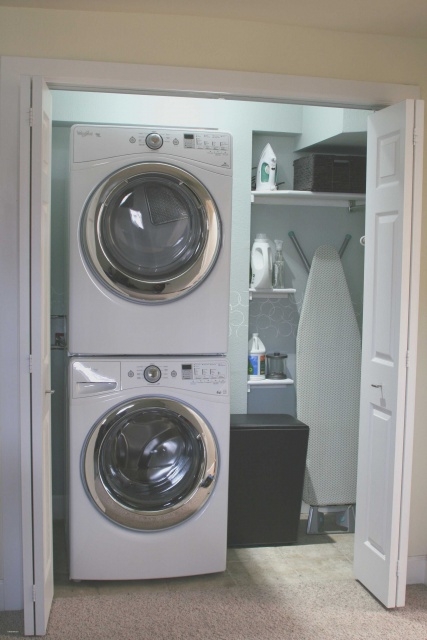 Splendid Laundry Closet Ideas Stackable Pics