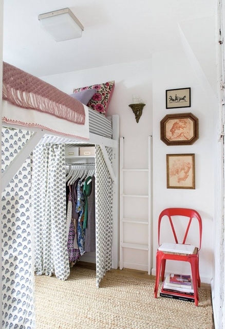 Splendid Loft Bed With Walk In Closet Underneath Pic