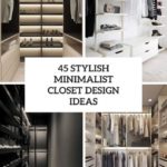 Splendid Minimalist Walk In Closet Pictures