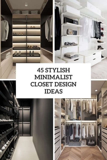 Splendid Minimalist Walk In Closet Pictures