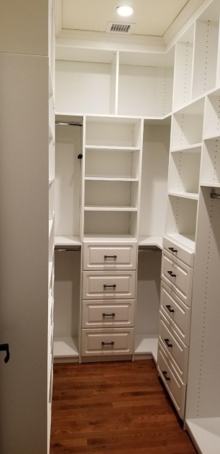 Splendid Narrow Walk In Closet Image