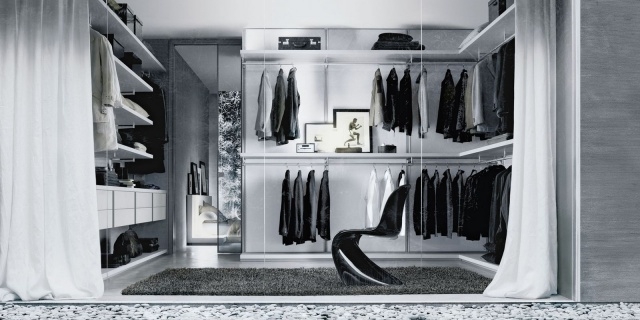 Stunning Black And White Walk In Closet Pics