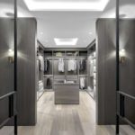 Stunning Gray Walk In Closet Pic