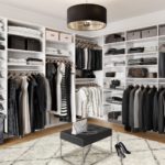 Stylish Black And White Walk In Closet Photos
