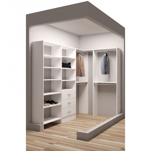 Stylish Corner Closet Organizer Pictures