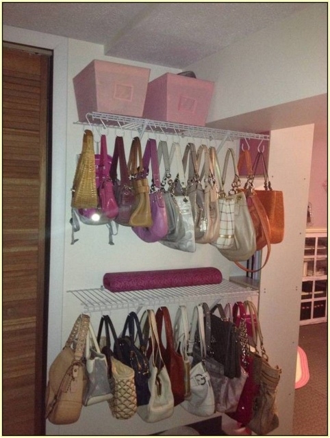 Stylish Diy Handbag Storage Ideas Pics